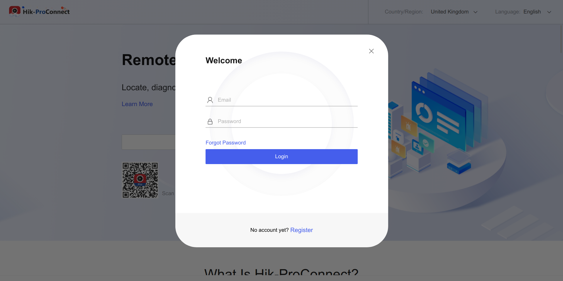 Hik-ProConnect login page