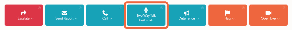 Two Way Talk in the operator console